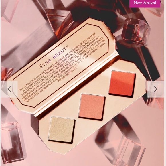 ATHR Beauty Crystal Charged Cheek Palette Amber NIB Makeup Blush Highlighter Y2K - Picture 7 of 7